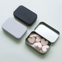 사각 틴케이스 알루미늄 철제 케이스 2size 3color, M블랙