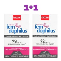 (1+1)Jarrow Formulas 우먼스 자로우포뮬러스자로우펨 도피러스 50억 여성유산균 60정 2팩, 1+1 60정