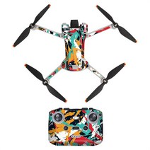 카메라 드론 DJI 미니 3 프로 드론 보호 필름 원격 제어 + 바디 커버 스킨 RC-N1 컨트롤러 세트 액세서리, 11 Style B5
