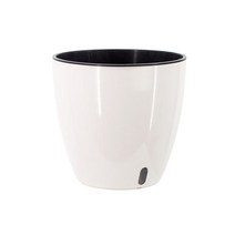 자동급수 저면관수 화분 플라스틱 거실 화분, 흰색+검정색