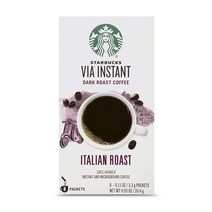 스타벅스 비아 인스턴트 다크 이탈리안 로스트 커피, 8개입, 1개