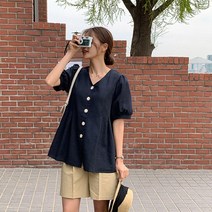 [제작] [9천장 돌파] 로블런 린넨 블라우스 59065 빅사이즈 여성의류