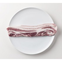 [버크셔K] 지리산 흑돼지 삼겹살 600g, 구이용 삼겹살 슬라이스 1kg, 1개
