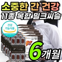 11종 복합 식물성 캡슐 밀크씨슬 밀크시슬 밀그 밀크 시슬 시술 티슬 티술 실리마린 실리마리 만성 피로 쉽게 지친 지치는 직장인 부모님 간 건강 보호 도움 영양제 + 알 약 케이스, 1개, 6개월 / 6개