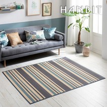 한빛카페트 산토리니 대나무 카페트 스트라이프 180x230cm