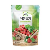 [광명물산] 뉴뜨레 이집트산 냉동딸기 1kg /무가당홀 드라이아이스 포장, 3개