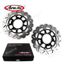 Arashi 1 쌍 CNC 플로팅 브레이크 디스크 로터 에 SUZUKI VZR1800T BOULEVARD M109R INTRUDER 2006 2007 2008 - 2012 오토바이, 검정색
