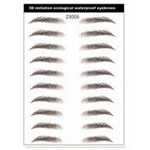남자눈썹문신 남자속눈썹 펜슬 멘뷰티 4d 눈썹 스티커 방수 지속 눈썹 문신 스티커 수성, 03