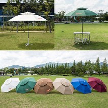 낚시 테라스 정원 비치 야외 우산 파라솔 대형파라솔, 대형 고정파라솔 2.7m_베이지