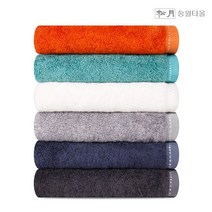 송월타올 솔리드 뱀부무지40 200g, 진청