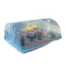 미니 비닐하우소 다육이 온실 옥상 베란다 정원 화분 텃밭, 길이 180cm 너비 50cm 높이 50cm