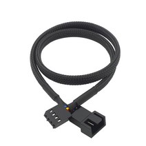 12 인치 5 Pcs 4 핀 Pwm 커넥터 하우징 팬 확장 전원 코드 컴퓨터 냉각 시스템 액세서리, 한개옵션0