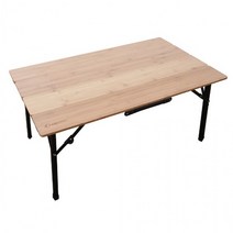 대형 캠핑용 테이블 캔버라 뱀부테이블 4폴딩, 단품, 단품