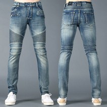 제이로드 고퀄리티 빅사이즈 슬림 일자 스판 오토바이 남자청바지 CK8108300