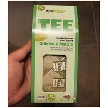 (독일마트) STICK LEMBKE 유럽인증 그린티 녹차 & 말차 18 티백 4팩 Bio Greentee & Matcha