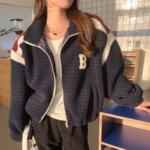 어라운드24 여성 후리스 하이넥 집업 배색 아웃도어 아우터