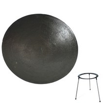 캠핑 조선 무쇠그리들 바베큐그릴 불판 30~41cm, 길들이기포함, 받침대포함
