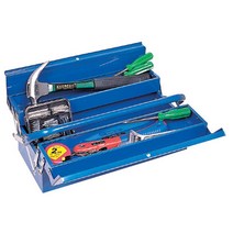 [IL∃7] 철재공구함-양쪽개폐형2단 STB126 370x160x123mm(1EA) 공구집 차량용함 부품함 보관 케이스 전기 상자 공구함 가방 다용도멀티박스 부속함_E∃8260eA, 옵션없음($#%)