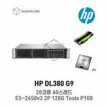 HP DL380 G9 E5-2650v3 2P 128G Tesla P100 2.5인치 8 중고서버 웹 디비 딥러닝 스토리지