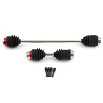 공구부품 스틸 센터 구동축 CVD 트랙사스 8655R 1/10 프론트 리어 E-레보 2.0 브러시리스 서미트 RC 자동차 DIY 부품, [03] Black