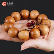 액운을 막아주는 크고 단단한 염주팔찌 108배 만트라, 상세이페이지 참고, B 복숭아 나무 20mm x 12pcs