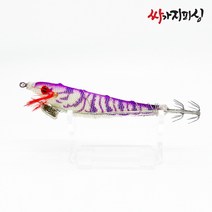 에이스기어 삼봉에기 생미끼 한치에기 오징어 제주 갑오징어 문어 쭈꾸미 낚시, 에이스기어 삼봉에기 01 퍼플(1개)