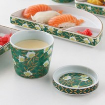 일제 하나비 자왕무시 계란찜 차왕무시 그릇 일식, 선택4 - 그린 종지