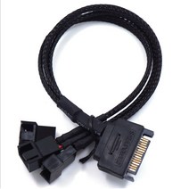 티놀지. [T-PWM-SATA3F] SATA TO PWM 3분배 4P 쿨러 변환케이블, 라비몰 본상품선택