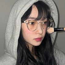 멜라크메 B006 CRYSTAL 데일리 골드펄 뿔테 패션 투명 기본 안경테 라운드 기본 남성 여성 뿔테안경테 블루라이트 차단 안경