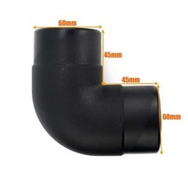 보일러배관 보일러 호스 배관 자재 덕트 디젤 공기 배출구 히터 L60MM 피스 엘보 벤드 파이프 배기 커넥터 자동차 트럭 캠핑카 295023, 60mm
