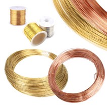 구리선 적동선 황동선 0.5mm 1mm 2mm 3mm M재단 0.9229ea, 쿠팡리치팟 본상품선택, 쿠팡리치팟 구리선(적색)_굵기1.5mm(1M)