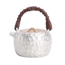 은주전자 실버 은 다관 은다기 은탕관 Lizaotao 금 찻 순수 손으로 여과 차 메이커 선물 세라믹 쿵푸 차 세트 단일 냄비 대형 빔 냄비, a