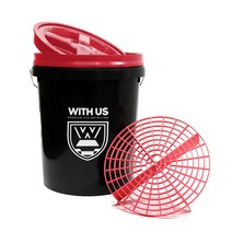 위더스 디럭스 세차버킷+감마씰리드+그릿가드 세트