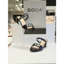 이랜드 [소다]SODA 여성 토오픈 슬리퍼 겸용 통굽 샌들 FLD22117LS10 블랙 (굽5CM) 송파점_엔씨송파점