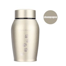 반려동물유골함 개발 250ML 스테인레스 스틸 항아리 애완 동물 고양이 화장 재 기념품 상자 콜롬비아 기념, 05 Champagne
