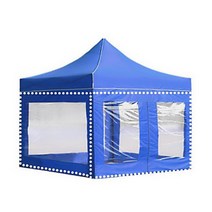DZB 캐노피 천막 2.5M 벽면만 1면 투명 지퍼 바람막이 지지대 지붕 천막 코스트코 그늘막 풀세트 야외천막, 상품선택, DZ투명지퍼2.5M 레드