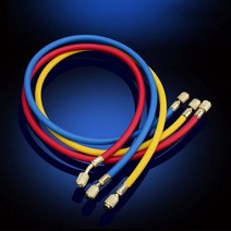 에어컨 진공 펌프 물펌프 베수 에어컨 냉매 충전 호스 Testo 550 A/C 시스템용 R410a R22 3 개, 02 3xTube 120cm 48inch