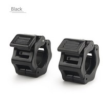 1 쌍 작은 바벨 잠금 25mm 바벨 칼라 클립 덤벨 버클 클램프 역도 바 체육관 덤벨 피트니스 바디 빌딩, 검은색, [02] Black