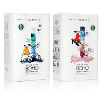BOHO 먼지없는 환경친화 대나무 3겹 화장지 30롤 2개, 30개입