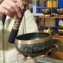 싱잉볼 티벳종 명상종 씽잉볼 좌종 명상그릇 릴렉스종, 지름14.5cm