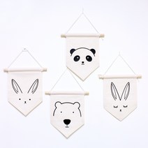 동물가랜드 인테리어소품 미니가랜드 아이방꾸미기 월배너, 토끼