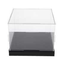 ST SHOP 디스플레이 케이스/상자 방진 쇼케이스 캐릭터 인형 저장 케이스 아크릴 플라스틱 투명 클리어, 30x30x20cm