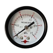 압력게이지 50Φ 25kg 지시압력계 압력측정기 압력계 동합금 감시용, 1개