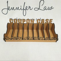 초코쿠폰함 (조립식) 네임카드 명함꽂이 쿠폰보관함 쿠폰케이스 베이런케이스, A타입 각인변경