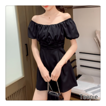 티피/Teepie여성 여름 하이웨이스트 와이드 점프슈트 반바지