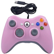 ONE250 Xbox 360 360 Slim Windows PC용 USB 유선 게임 패드 컨트롤러 - 교체용 패드(빨간색), Pink