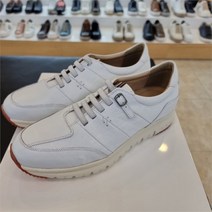 엘칸토 세이브존03 LCMC47U313 화이트 LCMC47U313 소가죽 화이트 쿠션 밴딩형 워킹화 LCMC47U313