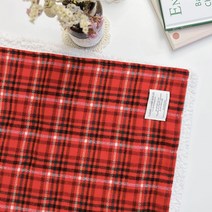 핸드메이드 양털 레드 체크 블랭킷 학생 사무실 무릎담요