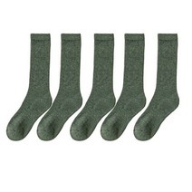 삭스업 두꺼운 양말 에어로빅 양말 테니스 삭스 레이싱 겨울 남성 따뜻한 테리 하라주쿠 쿠션이있는 솔리드 패션 캐주얼 긴 남성 5 쌍, EUR SIZE 39-46, A4