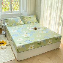 벙커침대 시트 인쇄 퀸 사이즈 매트리스 커버 코튼 탄력 밴드 Bedsheet 140x200, 12 ya xiu
